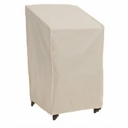 Gardencare 30 x 27 x 48 in. 0.08-75G PP Elastic Taupe Stacked Chair Cover GA3254556